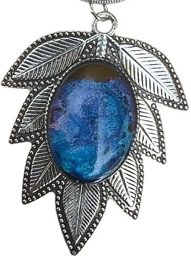 Pendentif feuille d océan