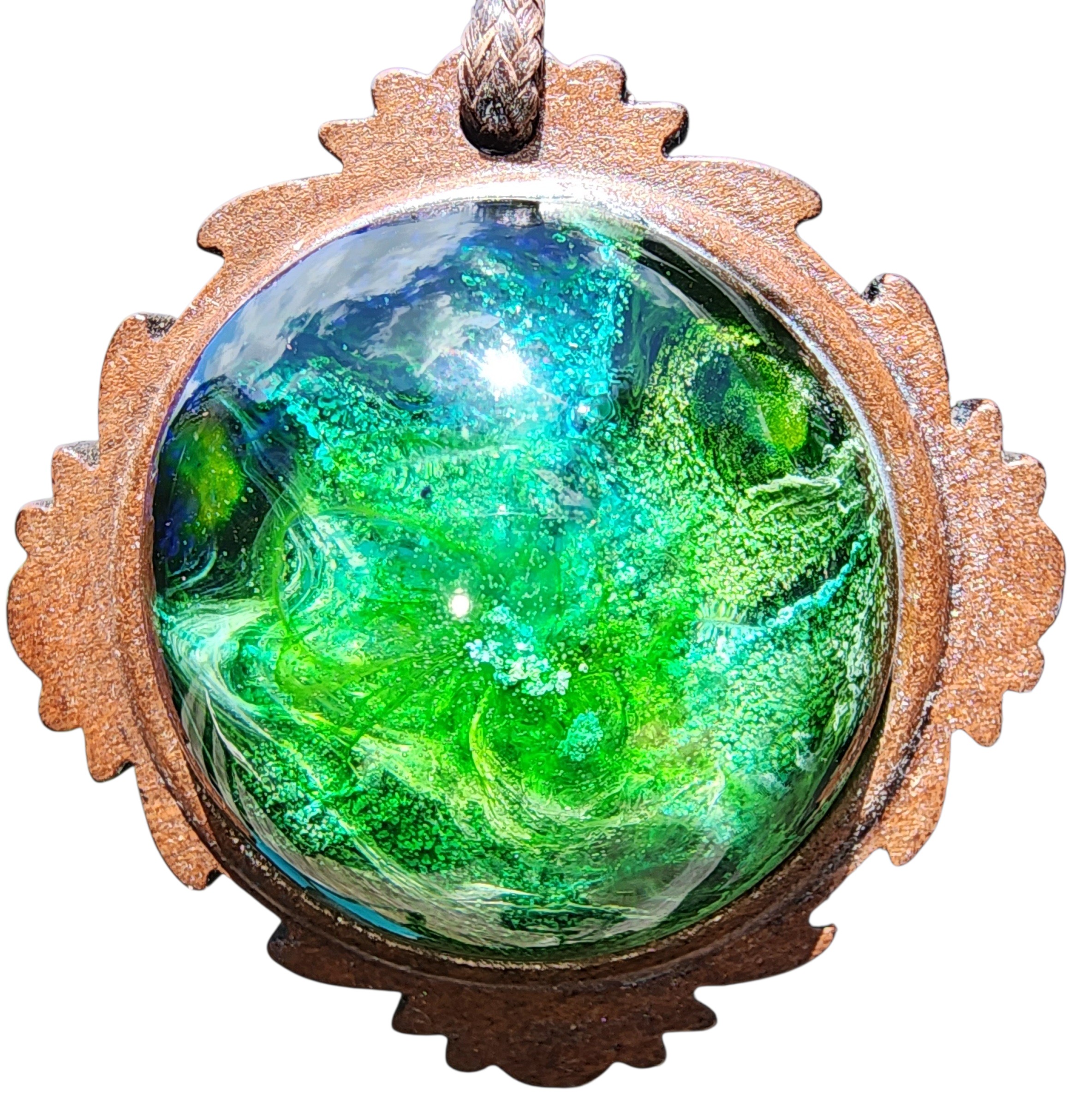 Pendentif émeraude des abysses